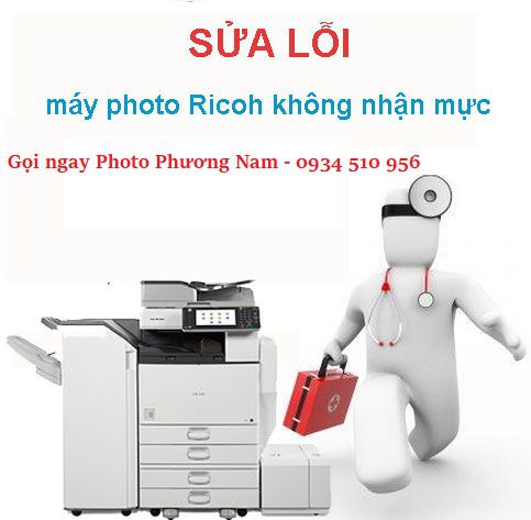 sửa máy photocopy ricoh không nhận mực