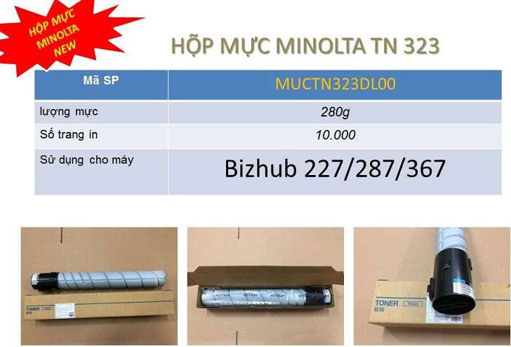 đổ mực máy photo konica