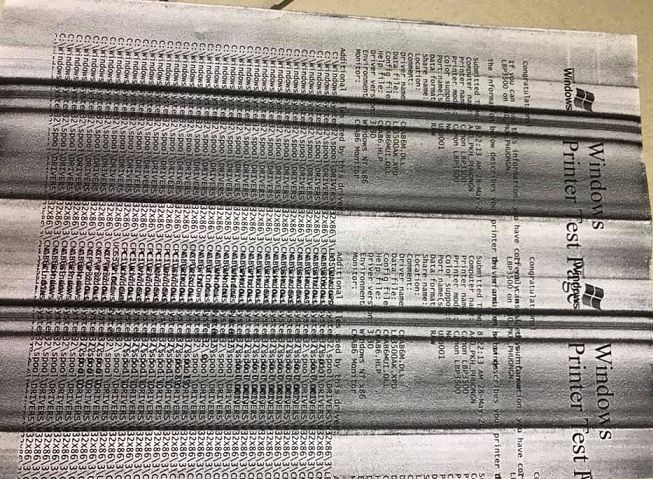 lỗi đổ mực máy in không đổ mực thải