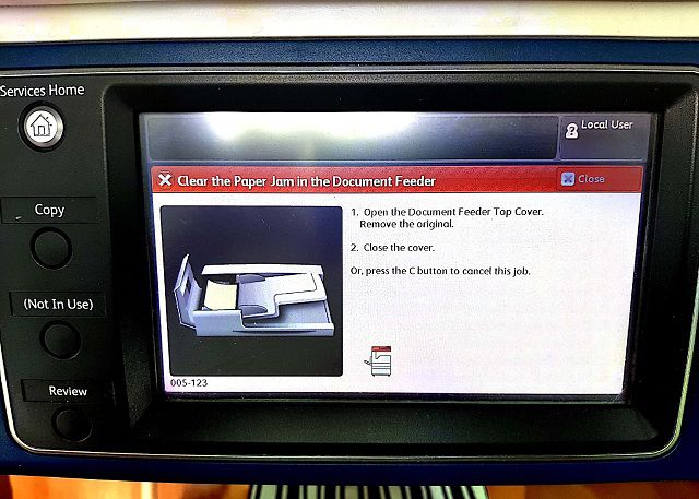 Sửa máy photocopy bị kẹt giấy