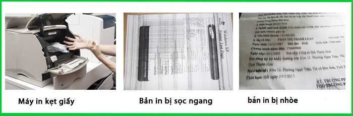 SỬA MÁY IN CÁC LỖI HAY GẶP