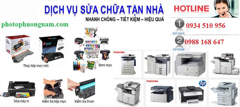 đổ mực máy photo tại nhà