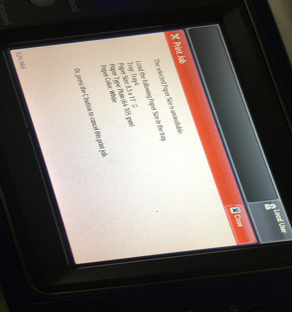 sửa máy photocopy bị sai khổ giấy