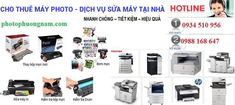 sửa chữa, cho thue may photo
