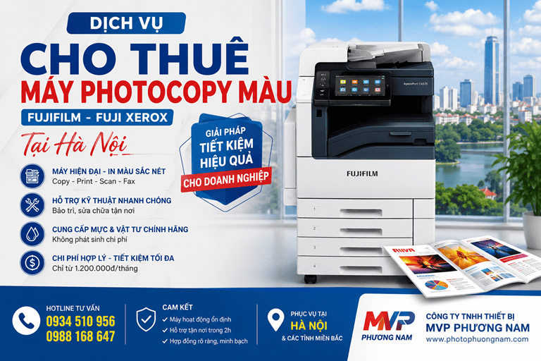 cho thuê máy photocopy màu tại hà nội